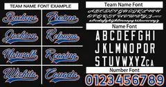Black Royal-White Classic Authentic Baseball Jersey 3