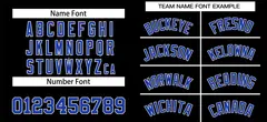 Black Royal-White Classic Authentic Baseball Jersey 3