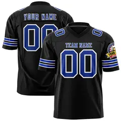 Black Royal-White Classic Authentic Football Jersey