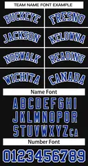 Black Royal-White Classic Basketball Jersey 2