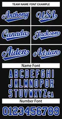 Black Royal-White Classic Basketball Jersey 3
