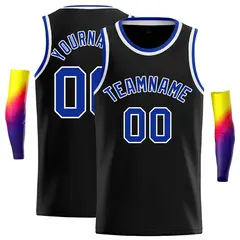 Black Royal White Classic Casual Basketball Jersey