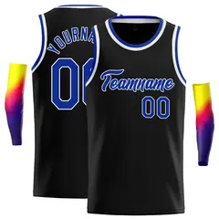 Black Royal White Classic Casual Basketball Jersey