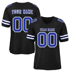 Black Royal-White Classic Style Authentic Football Jersey 1