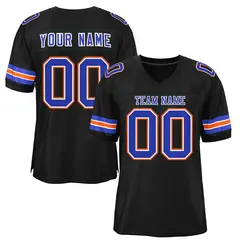 Black Royal-White Classic Style Authentic Football Jersey 1