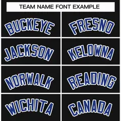 Black Royal-White Classic Style Hockey Jersey 3