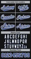 Black Royal-White Classic Style Hockey Jersey 3