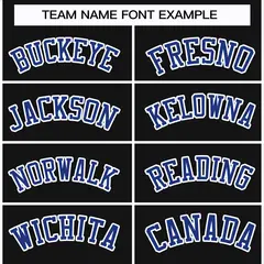 Black Royal-White Classic Style Hockey Jersey 3