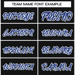 Black Royal-White Classic Style Hockey Jersey 3
