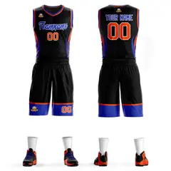 Black Royal-White Graffiti Lightning Basketball Jersey