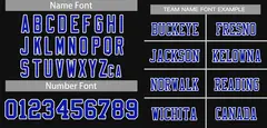 Black Royal-White Mesh Football Jersey 3