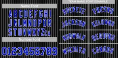 Black Royal-White Stripe Authentic Fashion Baseball Jersey 3