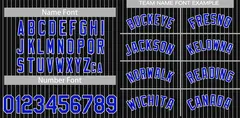 Black Royal-White Stripe Authentic Fashion Baseball Jersey 3