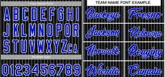 Black Royal-White Stripe Authentic Fashion Baseball Jersey 3