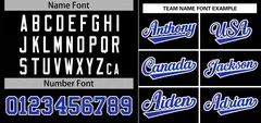 Black Royal-White Stripe Raglan Baseball Jersey 3