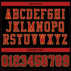 Black Scarlet-Gold Classic Mesh Authentic Football Jersey 3