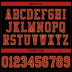 Black Scarlet-Gold Classic Mesh Authentic Football Jersey 3