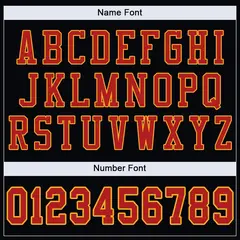 Black Scarlet-Gold Classic Mesh Authentic Football Jersey 3