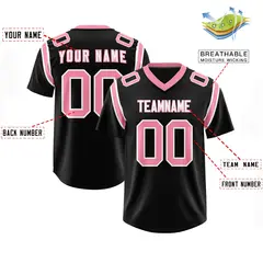 Black Shoulder Cut Two-Tone Authentic Football Jersey 2