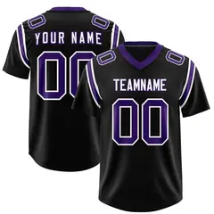 Black Shoulder Cut Two-Tone Authentic Football Jersey 1