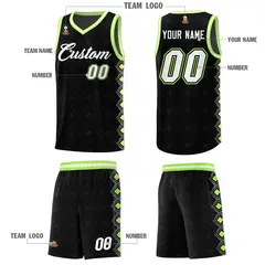 Black Side Blocks Sports Uniform Basketball Jersey 5