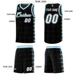 Black Side Blocks Sports Uniform Basketball Jersey 5
