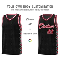 Black Side Blocks Sports Uniform Basketball Jersey 3
