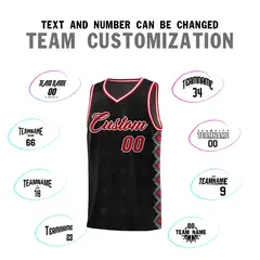 Black Side Blocks Sports Uniform Basketball Jersey 4