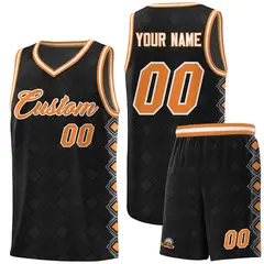Black Side Blocks Sports Uniform Basketball Jersey