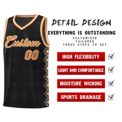 Black Side Blocks Sports Uniform Basketball Jersey 2