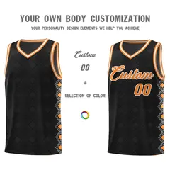Black Side Blocks Sports Uniform Basketball Jersey 3