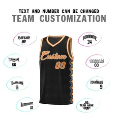 Black Side Blocks Sports Uniform Basketball Jersey 4