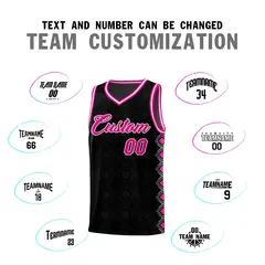 Black Side Blocks Sports Uniform Basketball Jersey 4