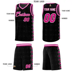 Black Side Blocks Sports Uniform Basketball Jersey 5