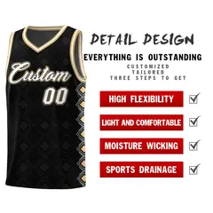 Black Side Blocks Sports Uniform Basketball Jersey 2