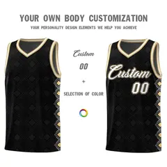Black Side Blocks Sports Uniform Basketball Jersey 3