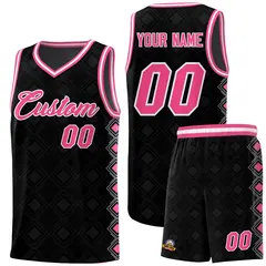 Black Side Blocks Sports Uniform Basketball Jersey 1