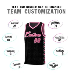 Black Side Blocks Sports Uniform Basketball Jersey 4