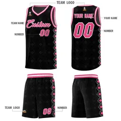 Black Side Blocks Sports Uniform Basketball Jersey 5