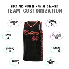 Black Side Blocks Sports Uniform Basketball Jersey 4