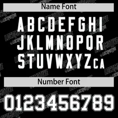 Black Silver Graffiti Text Full Button Baseball Jersey 4