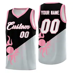 Black Silver Radiant Sun Two Tone Basketball Jersey 1
