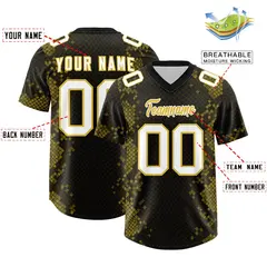 Black Snakeskin Graffiti Pattern Authentic Football Jersey 2