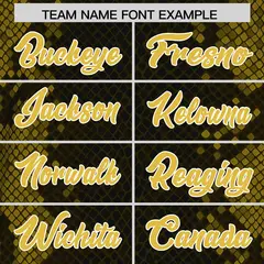 Black Snakeskin Graffiti Pattern Authentic Football Jersey 3