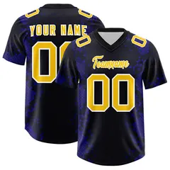 Black Snakeskin Graffiti Pattern Authentic Football Jersey 1
