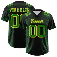 Black Snakeskin Graffiti Pattern Authentic Football Jersey 1
