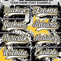 Black Star Graffiti Baseball Jersey 7