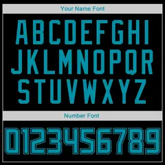 Black Teal Classic Sets Basketball Jersey 5