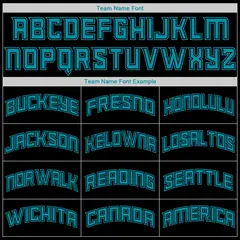Black Teal Classic Sets Basketball Jersey 6