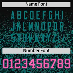 Black Teal Gradient Floral Print Full Button Baseball Jersey 4